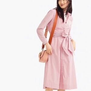 J. Crew Preppy Summer Red and White Striped Women’s Shirtdress, Size 4